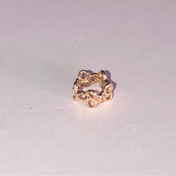 Pandora Solid 14k Trinity Spacer Charm 585 Ale - Picture 6 of 6